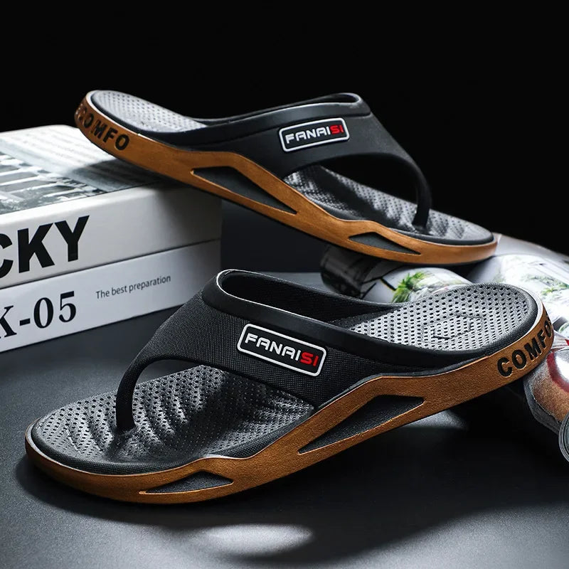 New 2026 Flip Flops For Man Flip-Flops Sports Beach Sandals Men Casual Fashion & Trend Comfortable Shoes House Home Outdoor