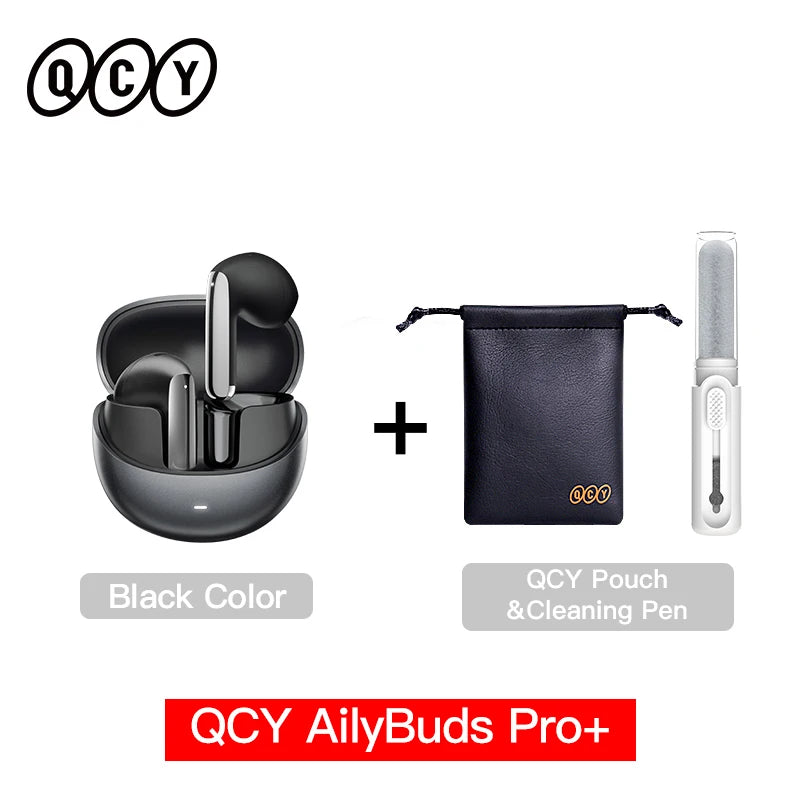 QCY HT10 AilyBuds Pro+ ANC Bluetooth Wireless Earphone Adaptive AI Audio Hi-res LDAC Earbuds ANC dual Connection Headphone