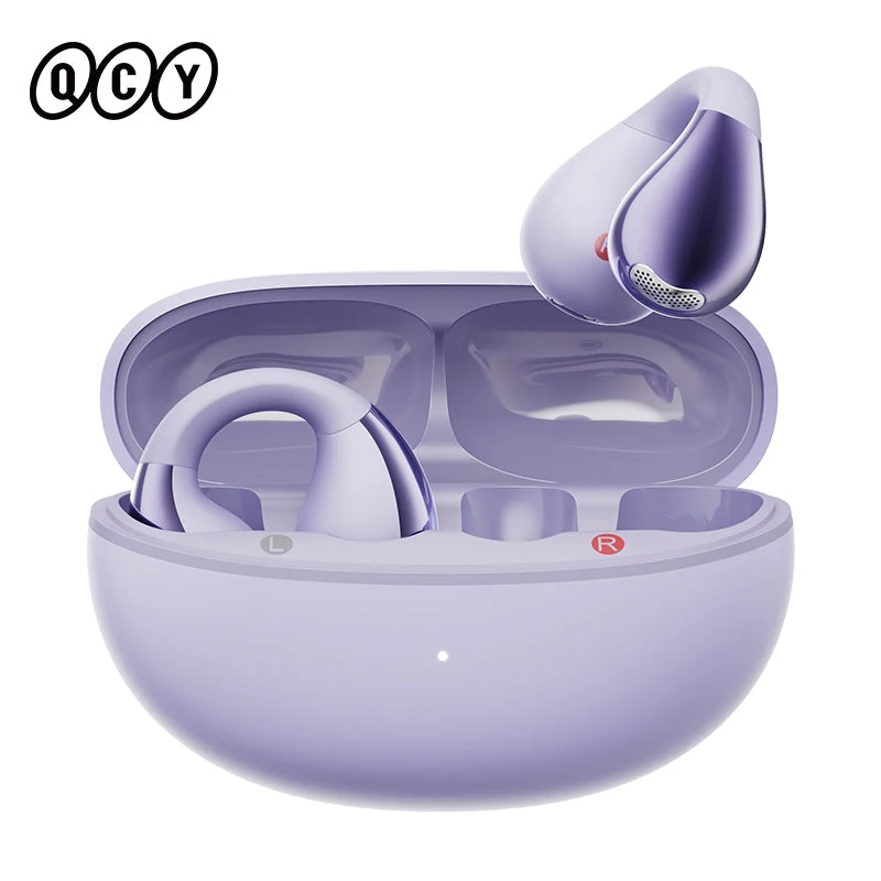 QCY Crossky C30 Wireless Earphones Bluetooth 5.4 Ear clip TWS Sports Earbuds Open Ear Earclip Dual-Connection Headphone