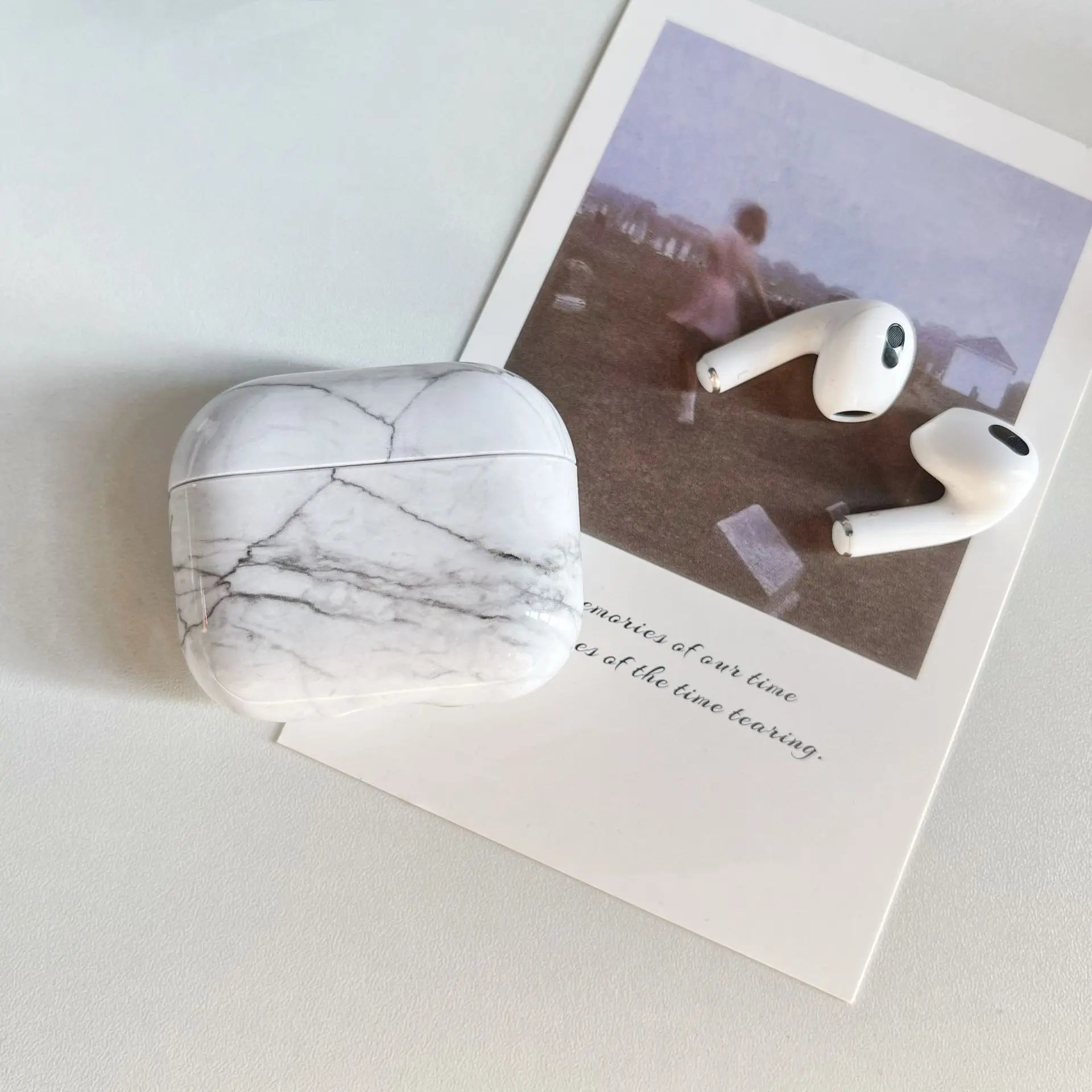 For Airpods 3rd Generation Case Cute Airpod Case Marble Hard Protector Cover Women Men Compatible with For Apple AirPods 3 Case