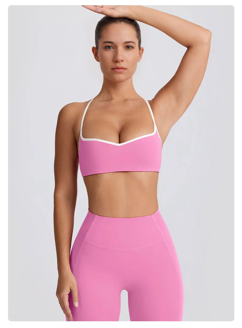 2 Pieces Tracksuit Women Yoga Set Nude Feeling Workout Set Gym Clothes Push Up Fitness Running Sportwear Sport Bra Leggings Suit