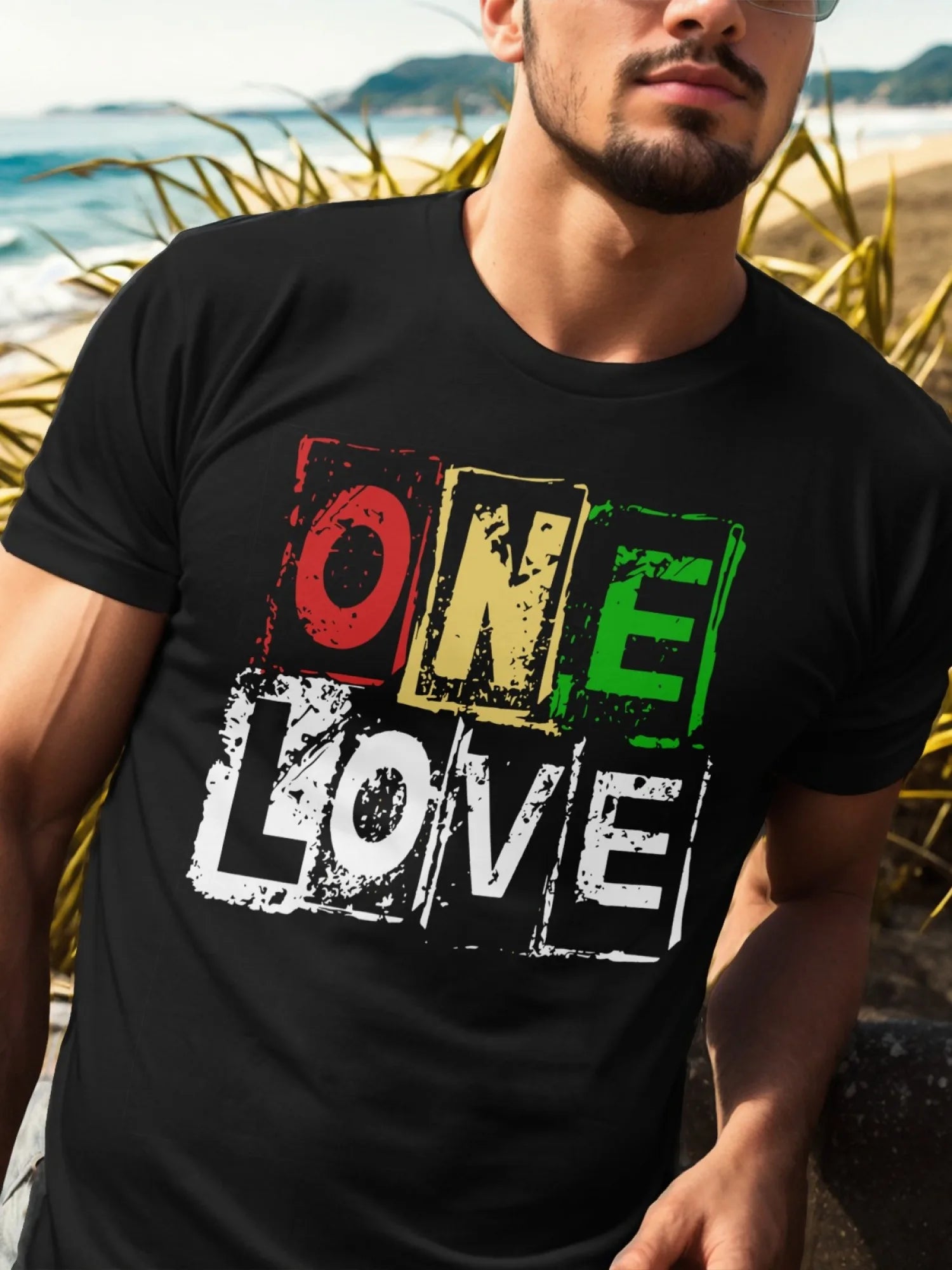 Men's short sleeved printed cotton T-shirt, round neck, comfortable and breathable, summer casual short sleeved top