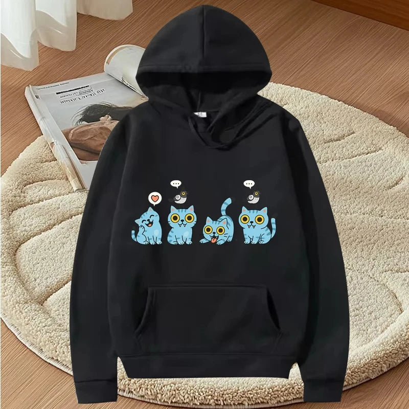 Kpop Demon Hunter Vintage Anime Graphic Hoodie 2025 Men Women Long Sleeve Tiger Harajuku Print Streetwear Oversized Tops Unisex
