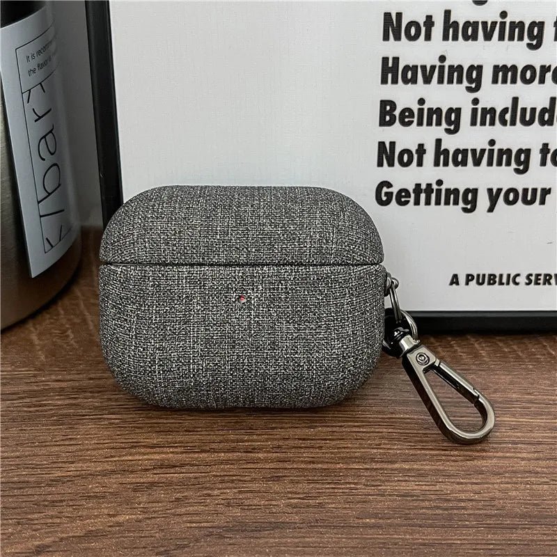 Luxury Case For Airppods Pro 2 PU Fabric AirPods Pro 2022 airpod 3 Earphone Accessories With Buckle for Airpods Pro 2nd Cases