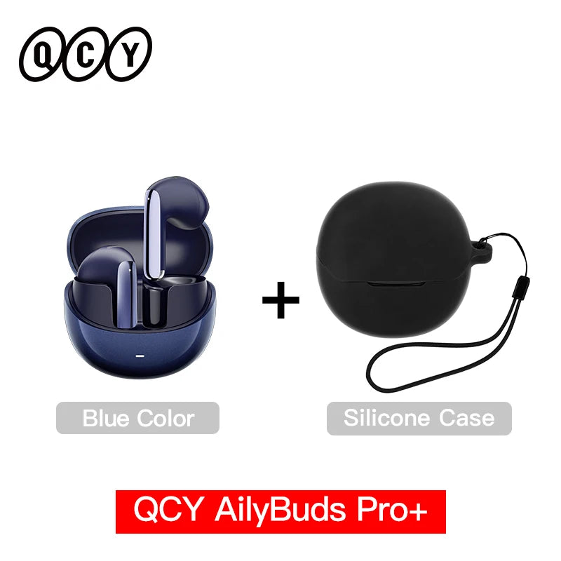 QCY HT10 AilyBuds Pro+ ANC Bluetooth Wireless Earphone Adaptive AI Audio Hi-res LDAC Earbuds ANC dual Connection Headphone