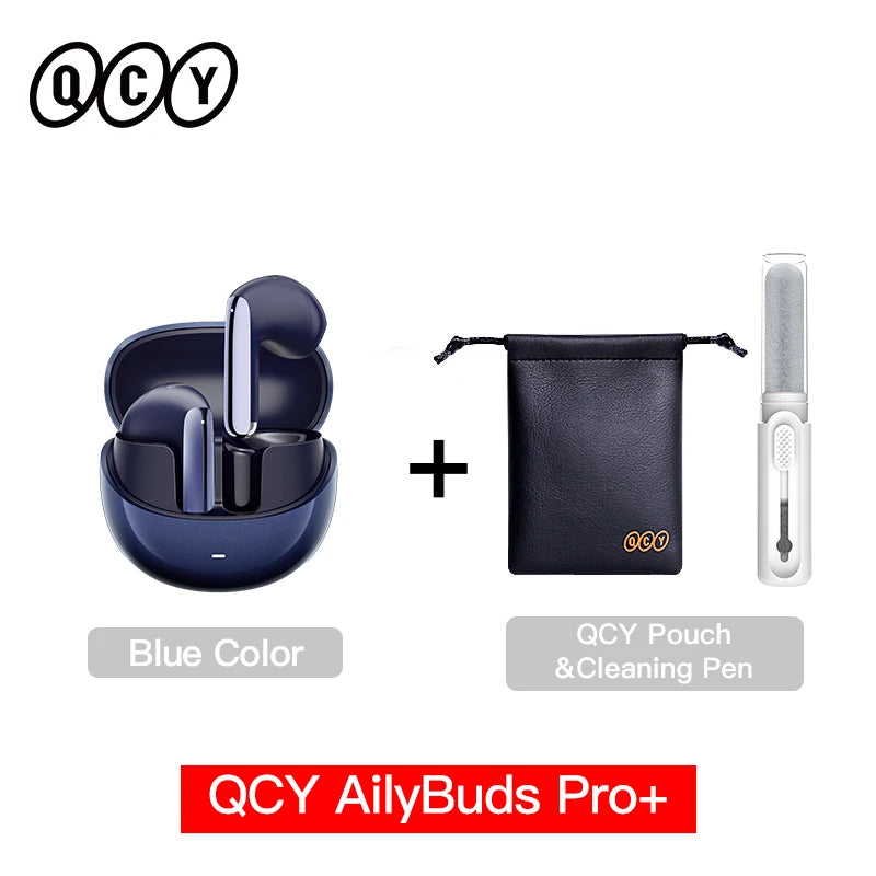 QCY HT10 AilyBuds Pro+ ANC Bluetooth Wireless Earphone Adaptive AI Audio Hi-res LDAC Earbuds ANC dual Connection Headphone