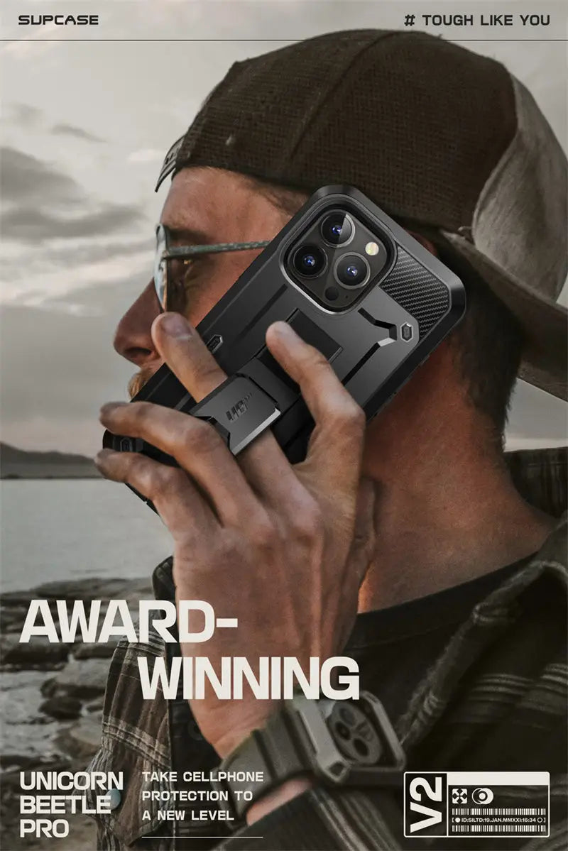 SUPCASE For iPhone 15 Pro Max Case 6.7" (2023) UB Pro Full-Body Rugged Heavy Duty Rugged Case with Built-in Screen Protector