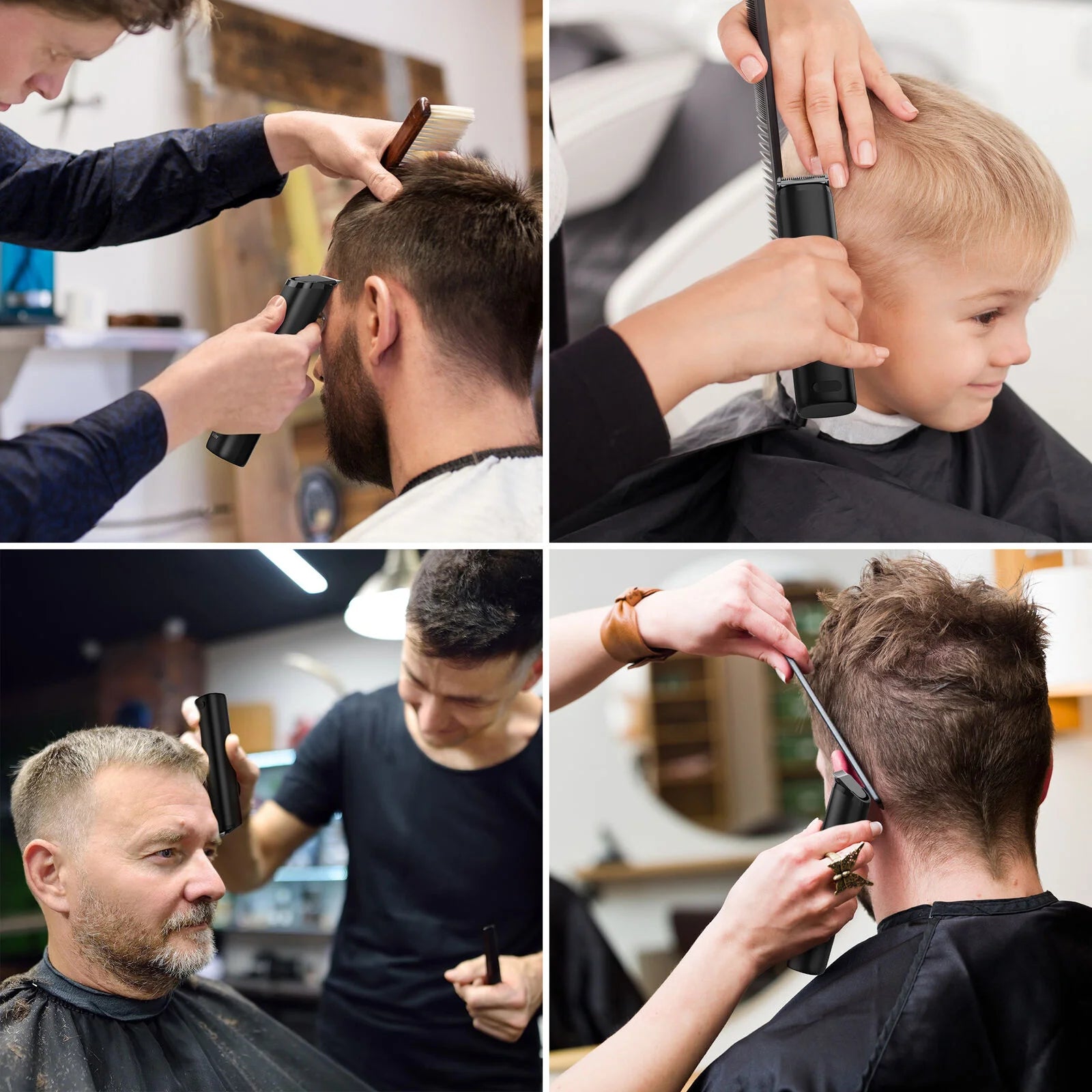 Sejoy Professional  Hair Clippers for Men Trimmers Set for Barber Cordles with LED Display Slick Hair Cut Self-Sharpening Blades