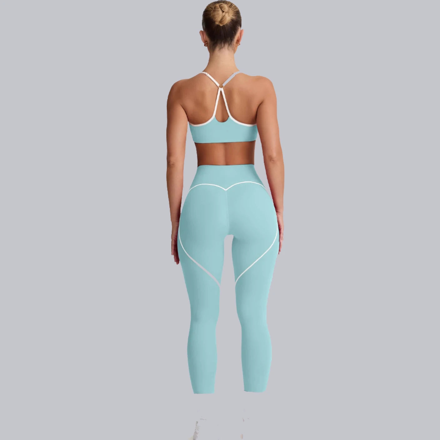 2 Pieces Tracksuit Women Yoga Set Nude Feeling Workout Set Gym Clothes Push Up Fitness Running Sportwear Sport Bra Leggings Suit