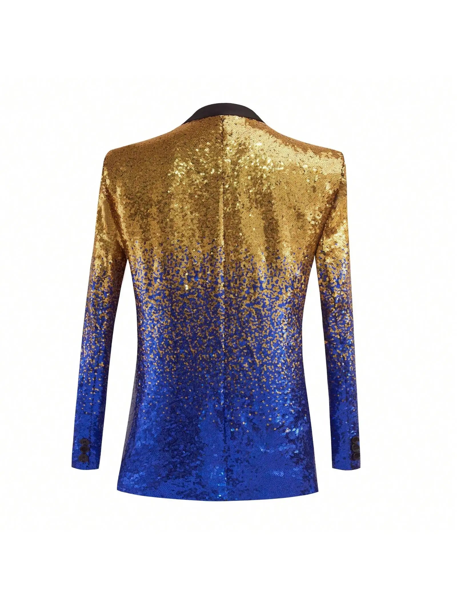 Men Sequin Shiny Prom Suit Jacket One Button and Blazers Tuxedo for Wedding Banquet