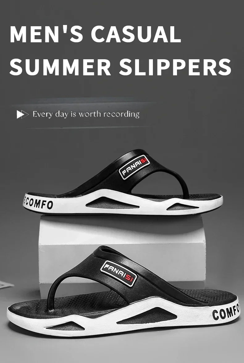 New 2026 Flip Flops For Man Flip-Flops Sports Beach Sandals Men Casual Fashion & Trend Comfortable Shoes House Home Outdoor