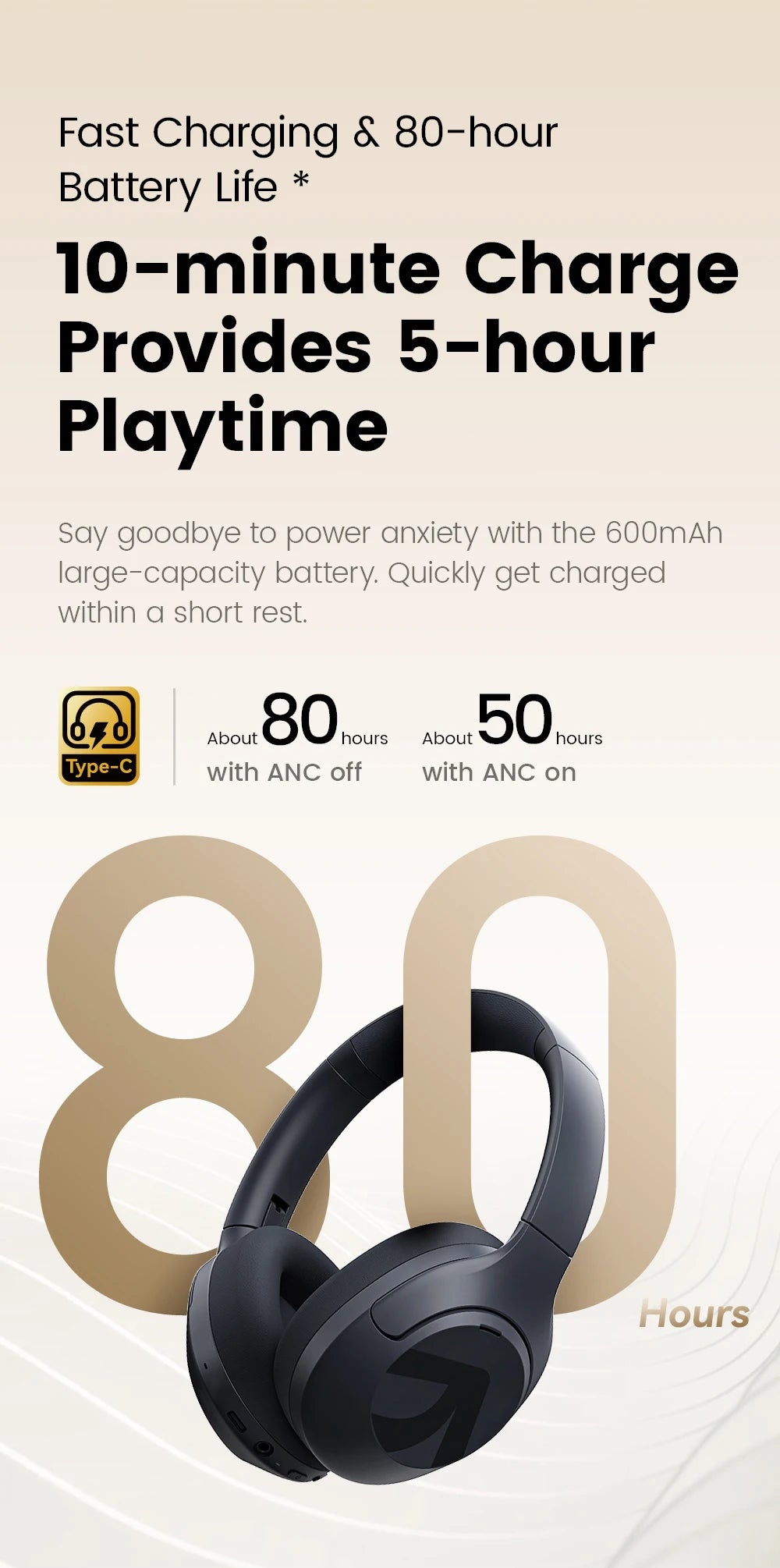 Filwans H Zero pro -50dB ANC Headphones Hi-Res AUDIO Wireless Bluetooth 5.4 5 Microphone Headset 3.5mm PC Gaming Gamer Earphones