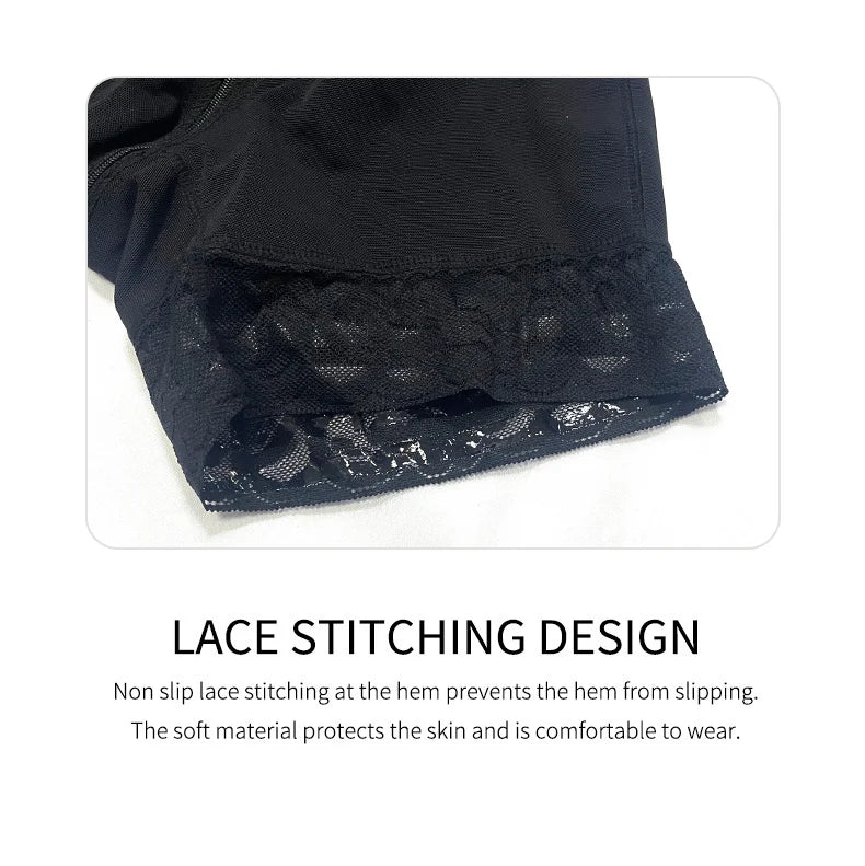 Body Shaper Shapewear Women Bodysuit Colombian Fajas 9-bone High Compression Girdle Double Tummy Control,Open Crotch with Zipper