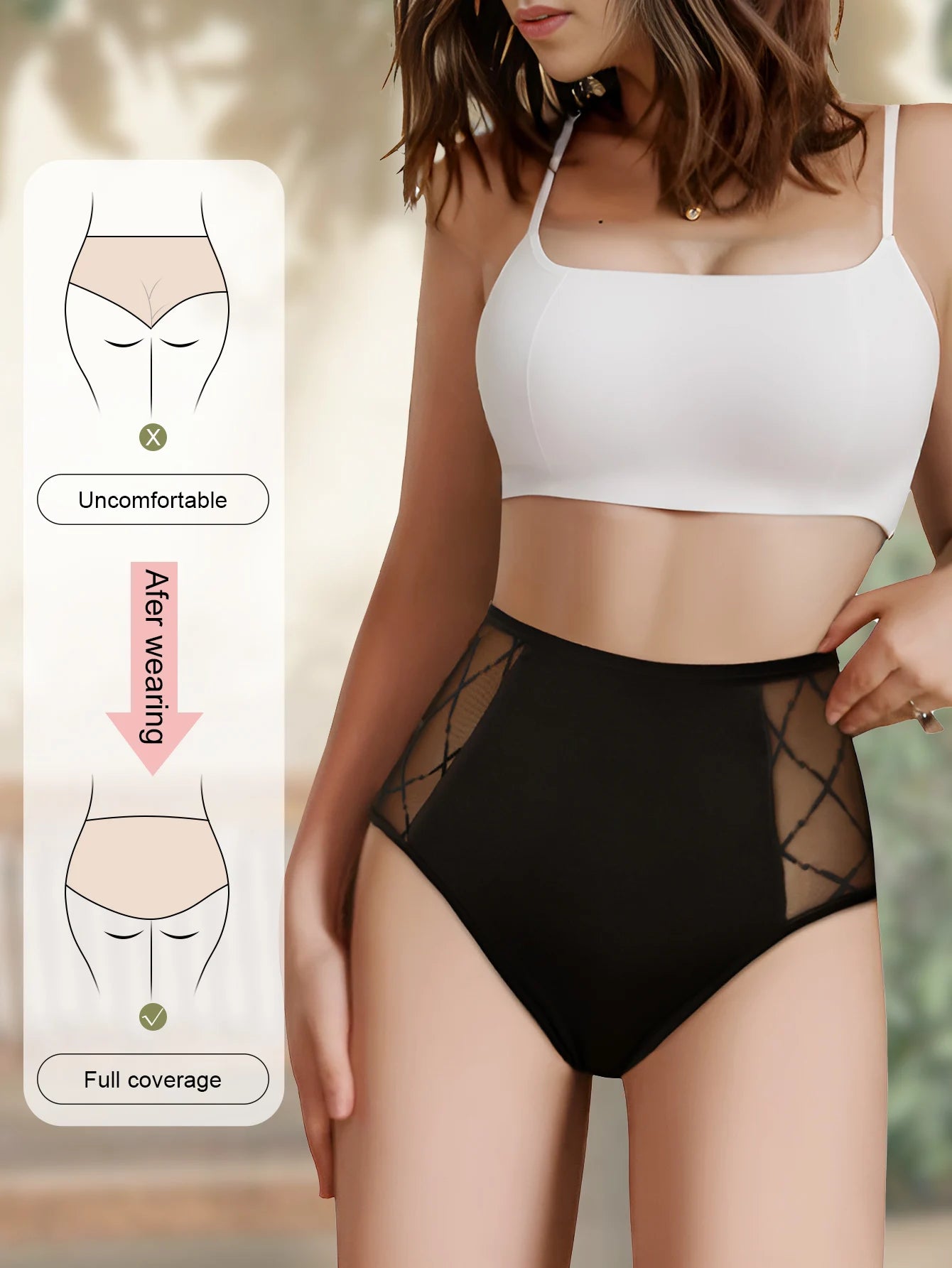 MEIYATING Women's Underwear High Waisted Seamless Ladies Underwear Panties Full Coverage Silky Briefs 4 Pack