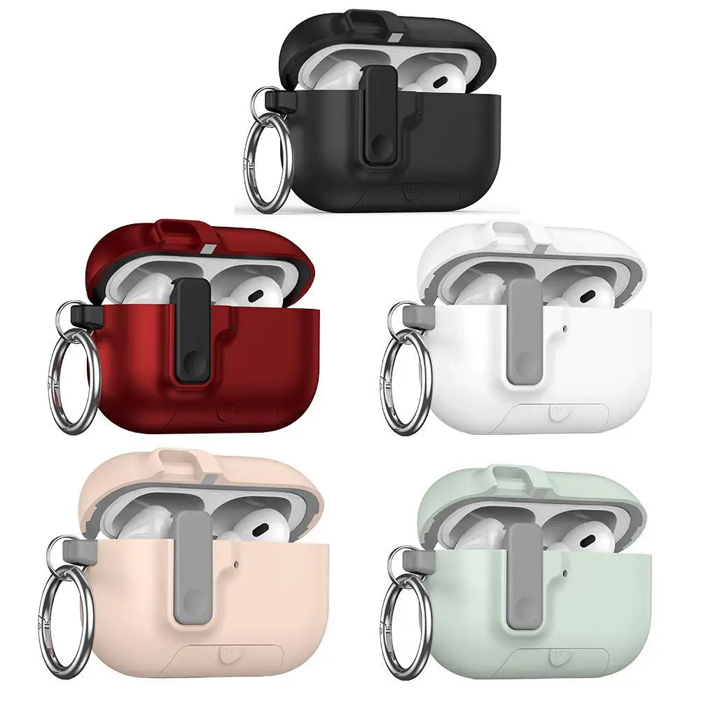 Shockproof Protective Case For Airpods Pro 3 With Phone Stand Automatic Lock Security Cover For AirPods Pro3 3rd Gen 2025