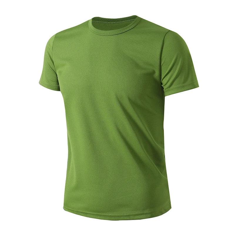 1/4/6 Pcs Summer Teenagers Aged 13-16 Solid Color Quick drying Short sleeved T-shirt Men's Loose Casual Sportswear Sizes 160-175