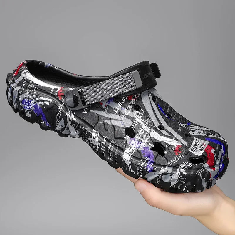 Summer Men Slippers Camouflage Platform Outdoor Clogs Shoe Women Beach Sandals Male Soft EVA Indoor Home Slides Lover Flip Flops