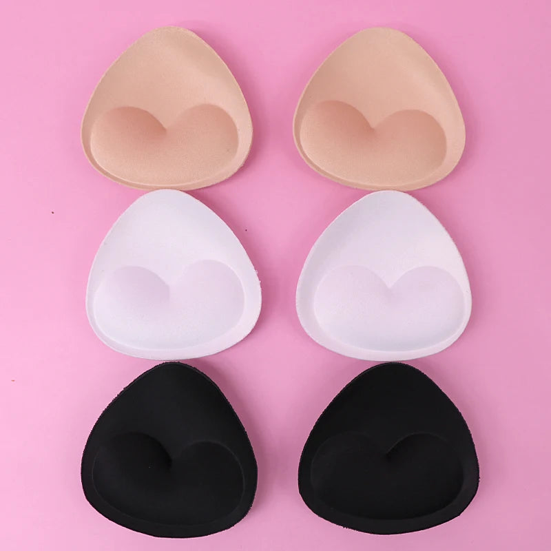6pcs/3pair Sponge Bikini Bra Pads Push Up Breast Enhancer Removeable Bras Padding Inserts Cups for Swimsuit Padding Intimates