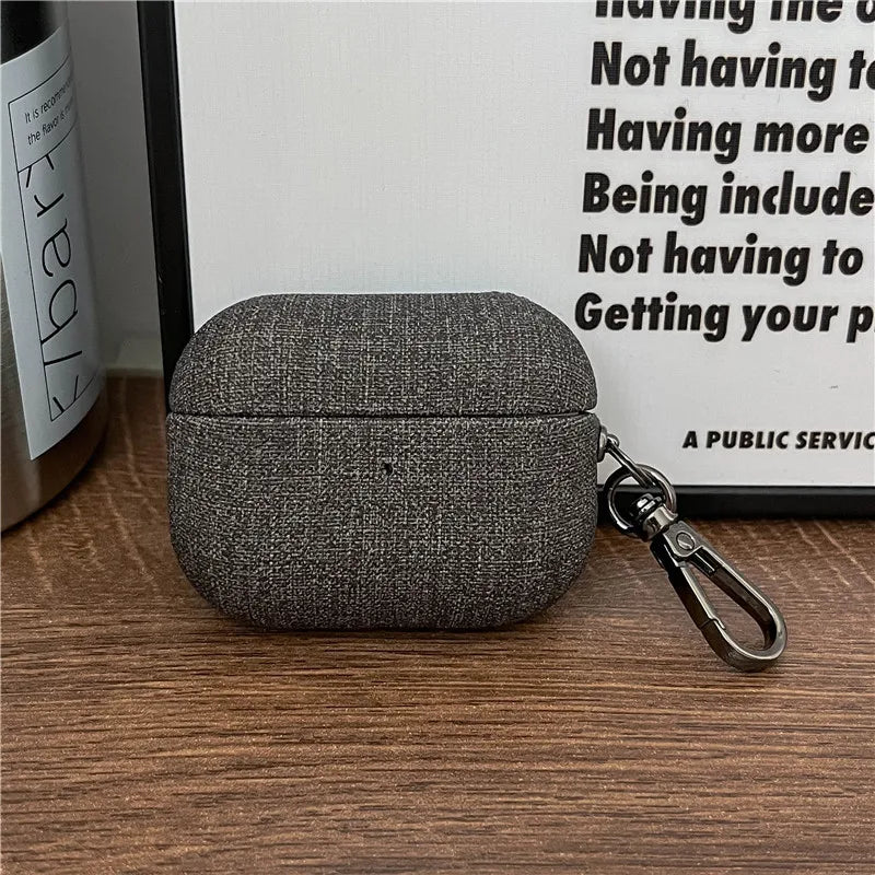Luxury Case For Airppods Pro 2 PU Fabric AirPods Pro 2022 airpod 3 Earphone Accessories With Buckle for Airpods Pro 2nd Cases