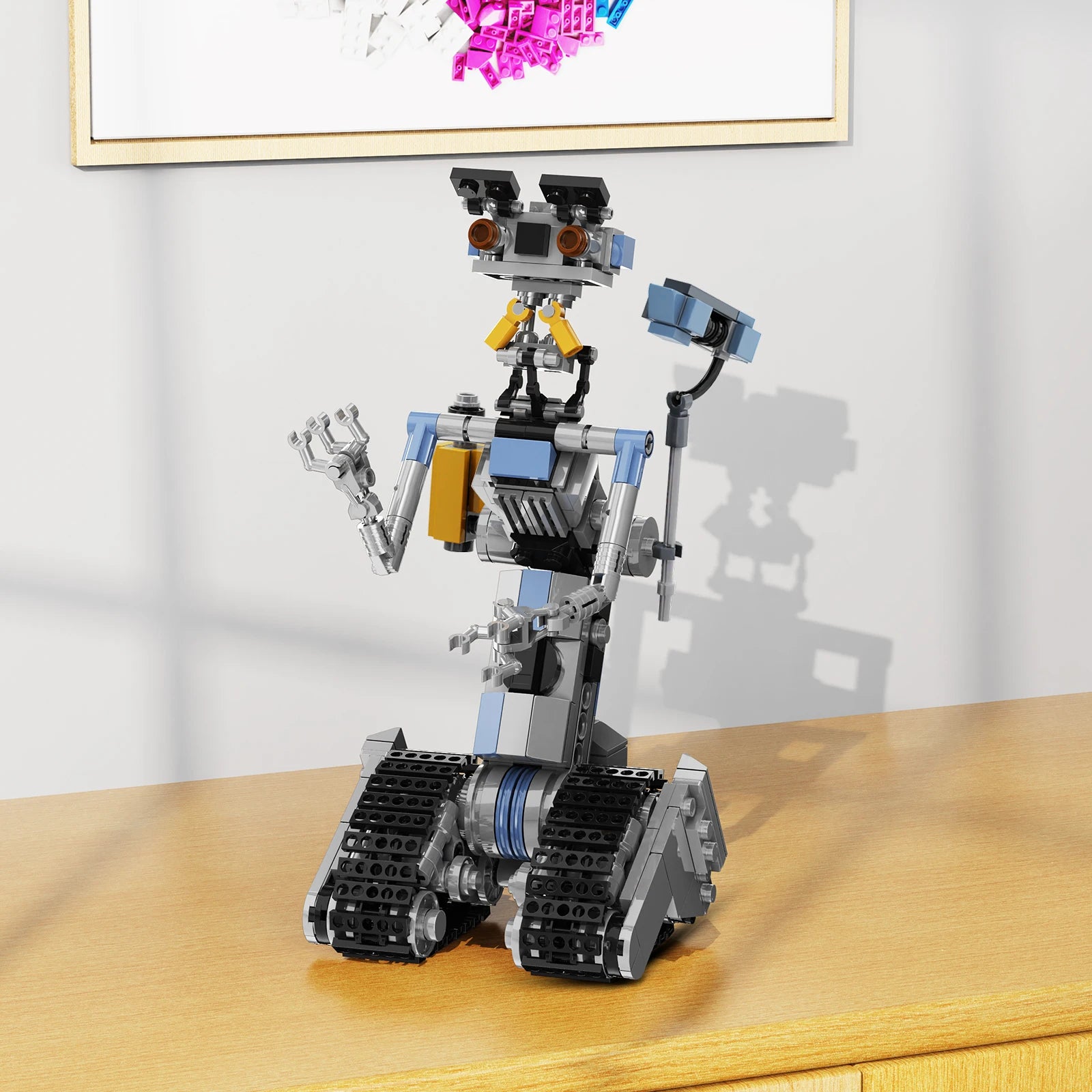 Johnnys 5 Robot Building Blocks Set Military Robot Model Action Figure Bricks Johnnys Five Building Blocks Toys for Kids Gifts