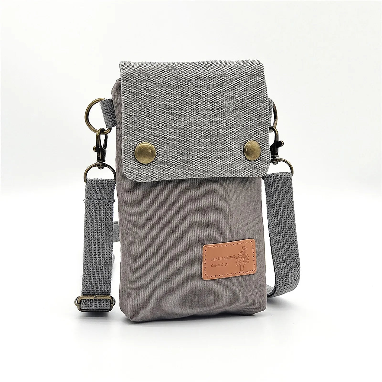 Mini Fabric Crossbody Bag Color Contrast Cell Phone Bag Vintage Shoulder Purse For Women Small Crossbody Bag New All-Match