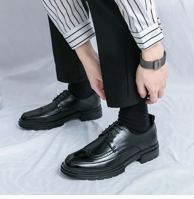 Men's Dress Oxford Shoes Classic Lace Up Formal Shoes