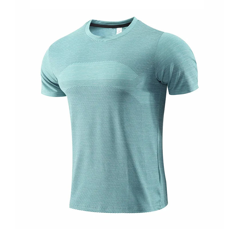 2025 Summer Running T-Shirts for Men High Quality Oversize Tees Breathable Fabric Basketball Soccer Workouts All Day Comfort