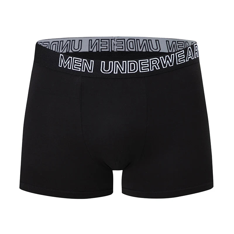 3/4 Pieces Men's Solid Color Casual And Fashionable Underwear Shorts Youth Sports Comfortable Boxer Shorts Sexy Beach Shorts