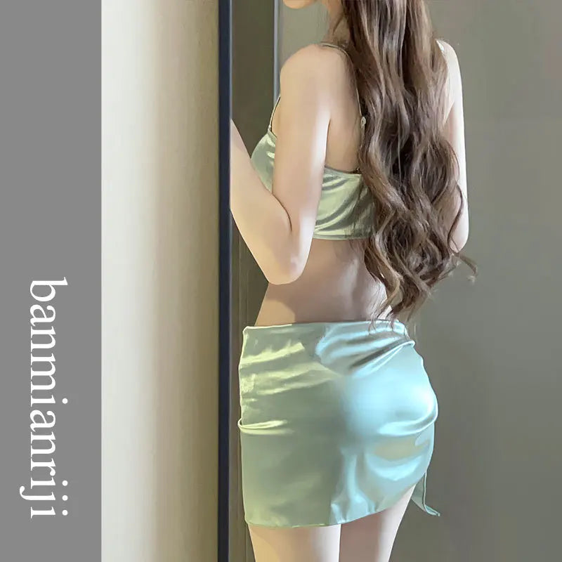 Bikini Swimsuit Female Sexy Pure Desire Three-piece 2025 New Photo Good-looking Seaside Vacation Hot Spring Swimsuit