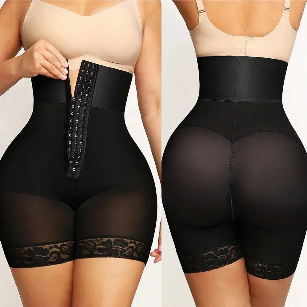 Fajas Colombianas BBL Sculpting Butt Lifter Shapewear for Women High-waisted Shorts Tummy Control Panties Postpartum Girdle faja