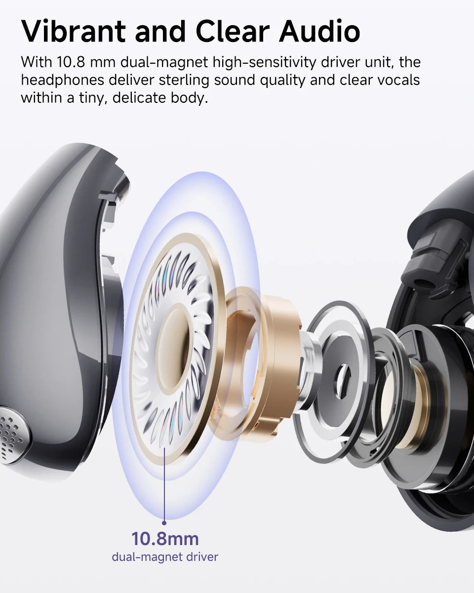 QCY Crossky C30 Wireless Earphones Bluetooth 5.4 Ear clip TWS Sports Earbuds Open Ear Earclip Dual-Connection Headphone