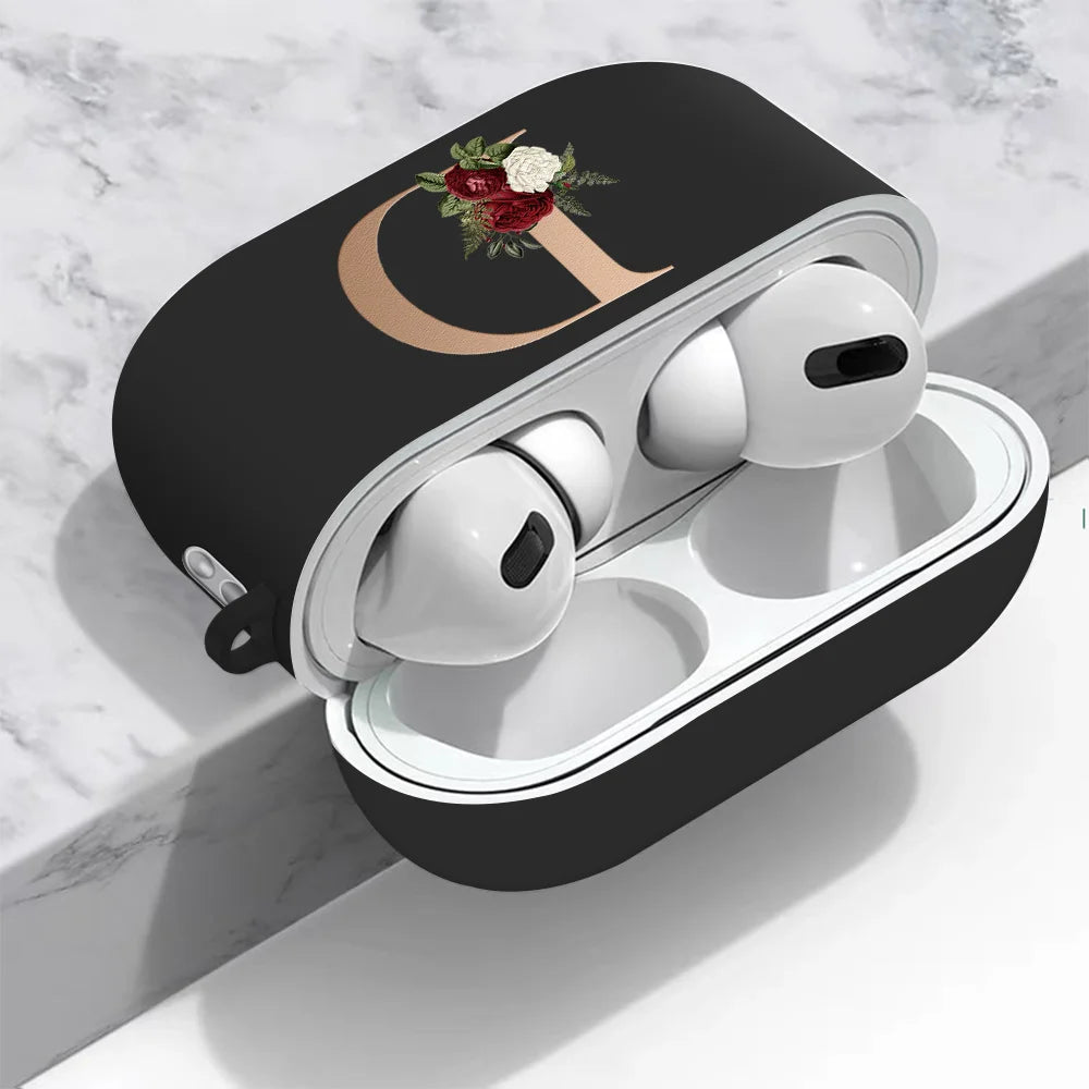 For Airpods Pro 2 USB C Case Silicone Letters Earphone Case For Apple AirPods  4 2nd Generation Pro2 Funda Headset Sleeve Case