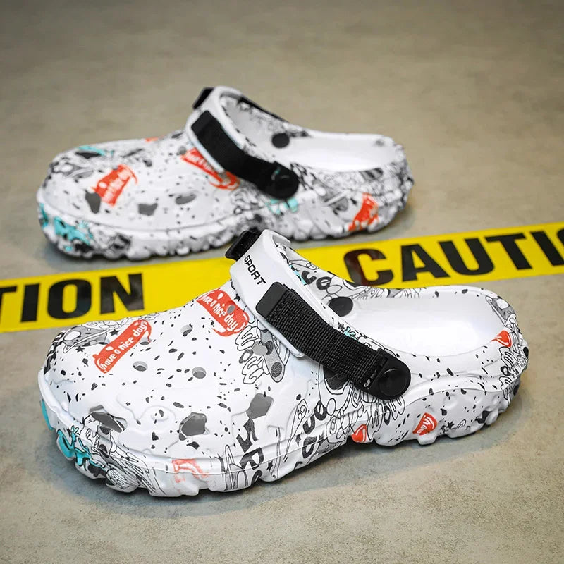 Men Shoes Slippers Men Garden Flat Sandals Platform Sandals Man Summer Sandals 2025 Male Sneakers Outdoor Flip Flops Home Clogs