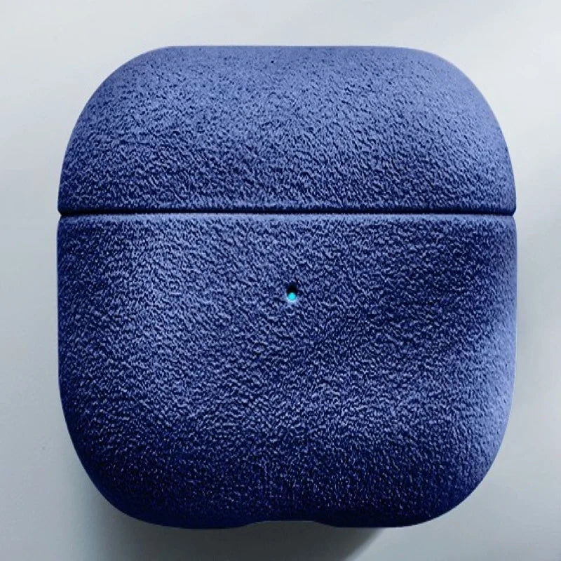 Italian Suede Leather Case For Airpods Pro 2 For Airpods Pro 3 Airpods 4 3 Case Luxury Artificial Leather All Inclusive Case