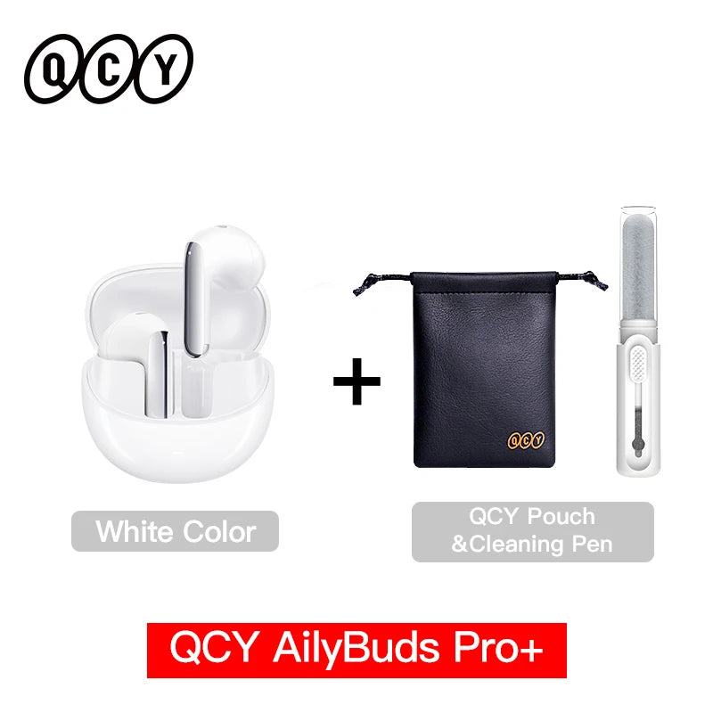 QCY HT10 AilyBuds Pro+ ANC Bluetooth Wireless Earphone Adaptive AI Audio Hi-res LDAC Earbuds ANC dual Connection Headphone