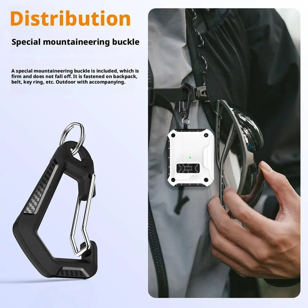 for Airpods Pro 3 (2025) Case with Secure Lock Automatic Pop-up Full Protective Hard Cover with Keychain for AirPods Pro 3