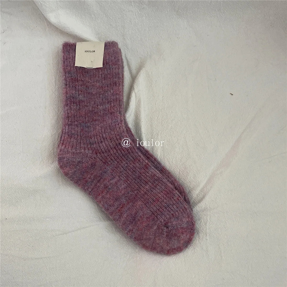 Autumn Winter Thermal Women Socks 9% Wool Cashmere Thicken Warm Long Socks Japanese Style Knitting Harajuku Homewear Crew Socks