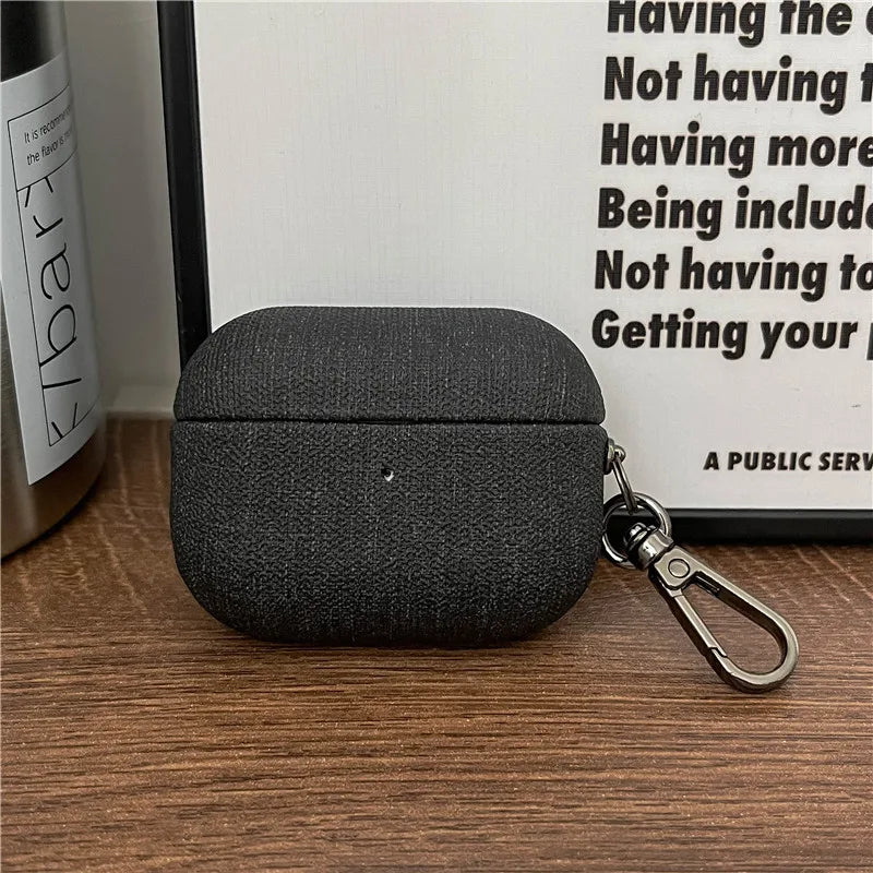 Luxury Case For Airppods Pro 2 PU Fabric AirPods Pro 2022 airpod 3 Earphone Accessories With Buckle for Airpods Pro 2nd Cases