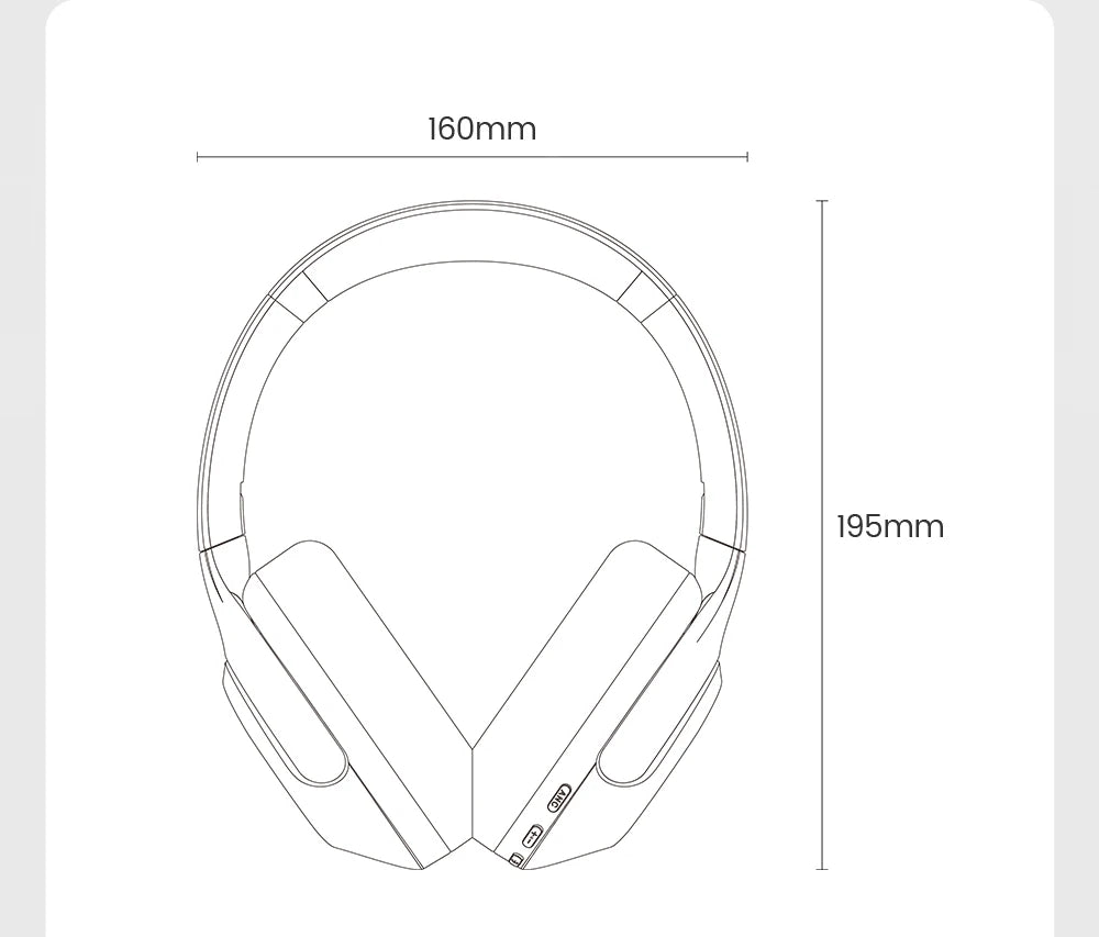 Filwans H Zero pro -50dB ANC Headphones Hi-Res AUDIO Wireless Bluetooth 5.4 5 Microphone Headset 3.5mm PC Gaming Gamer Earphones
