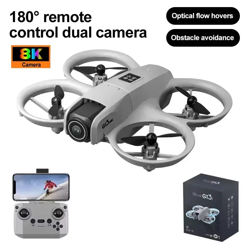 NEW Original GT3 MINI Drone 8K GPS Professional HD Aerial Photography Remote Control Aircraft HD Dual Camera Quadcopter Toy Gift