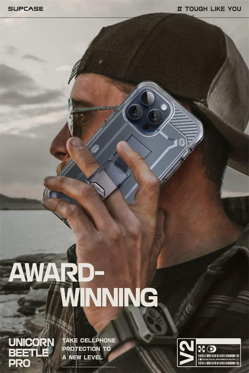 SUPCASE For iPhone 15 Pro Max Case 6.7" (2023) UB Pro Full-Body Rugged Heavy Duty Rugged Case with Built-in Screen Protector
