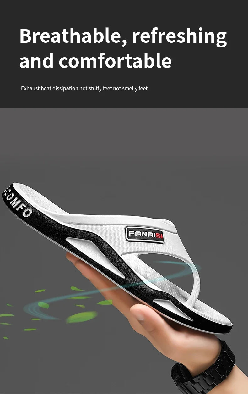 New 2026 Flip Flops For Man Flip-Flops Sports Beach Sandals Men Casual Fashion & Trend Comfortable Shoes House Home Outdoor