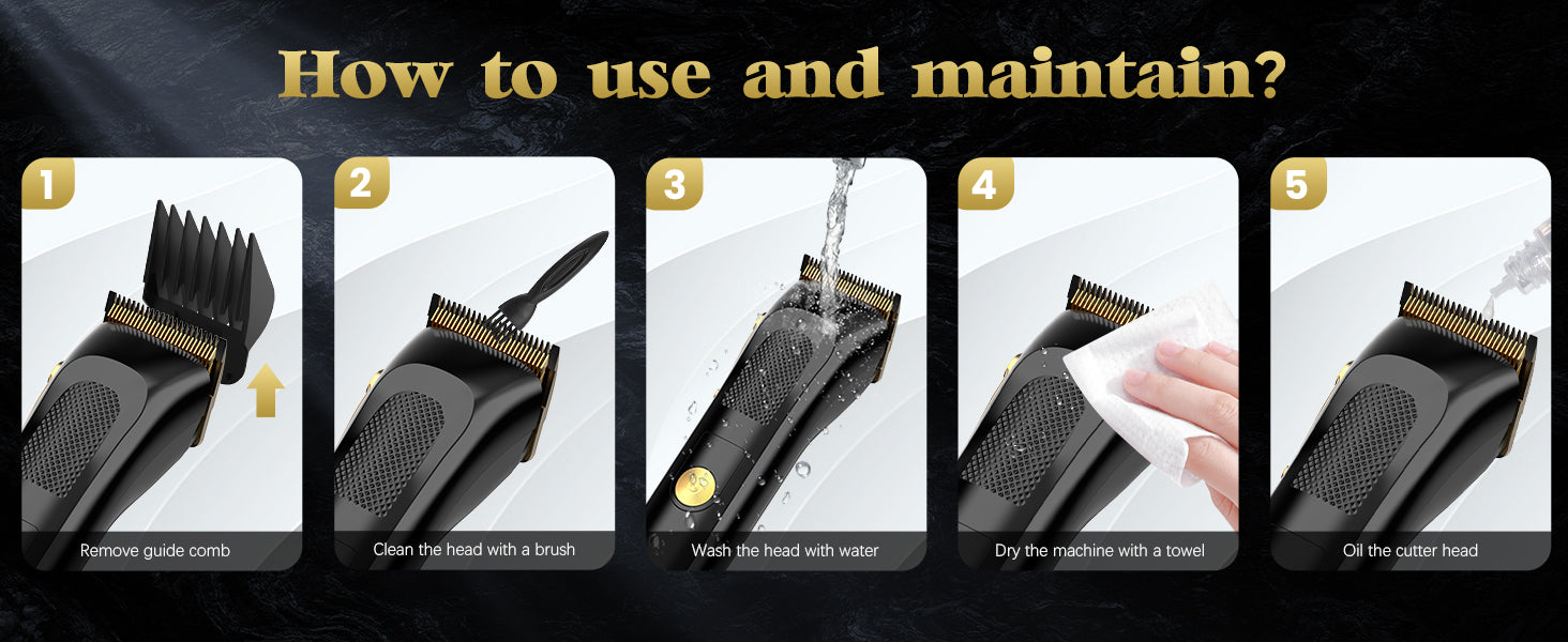 SEJOY 2 Pcs/set Hair Clippers Men Trimmer Kit for Barber Mens Beard Haircut Set Professional Hair Cutting Barber Machines