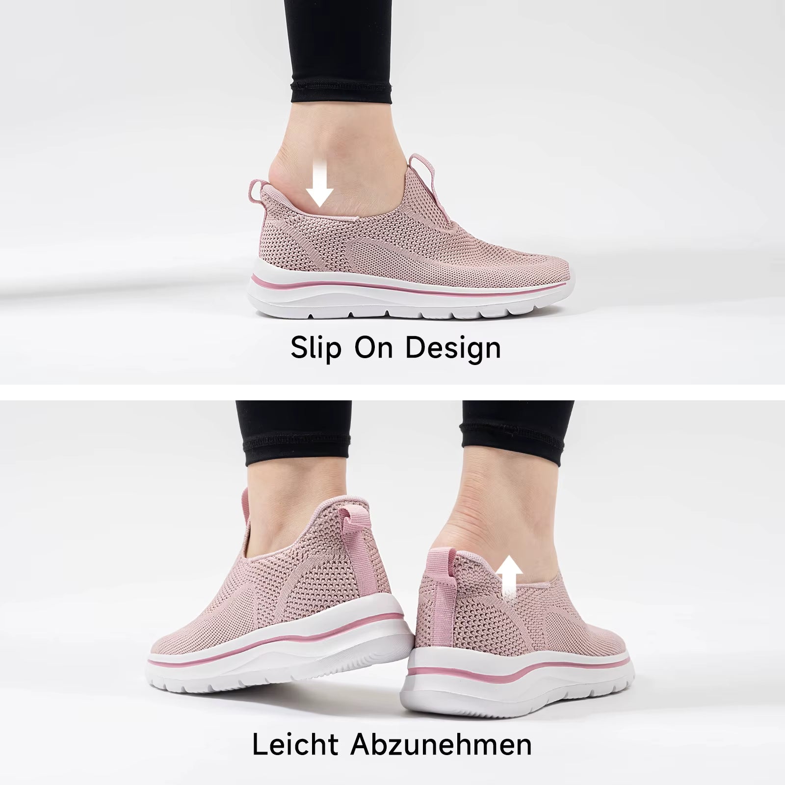 2025 Best Selling Women'S Breathable Mesh Sneakers Casual Lightweight Shoes with Lighted Upper Fabric Dropshipping Product