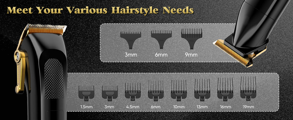 SEJOY 2 Pcs/set Hair Clippers Men Trimmer Kit for Barber Mens Beard Haircut Set Professional Hair Cutting Barber Machines