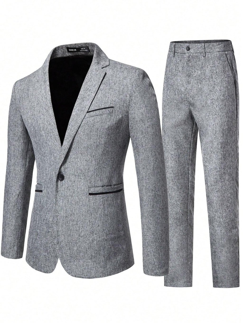 Manfinity Mode Men Single Button Blazer & Pants