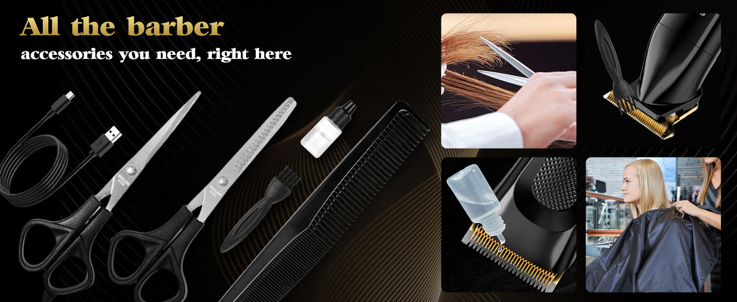 SEJOY 2 Pcs/set Hair Clippers Men Trimmer Kit for Barber Mens Beard Haircut Set Professional Hair Cutting Barber Machines