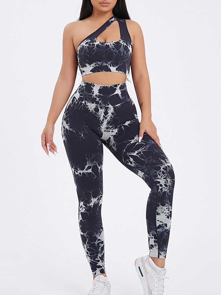 3PACK Tie-dye Yoga Pants Seamless Yoga Pants