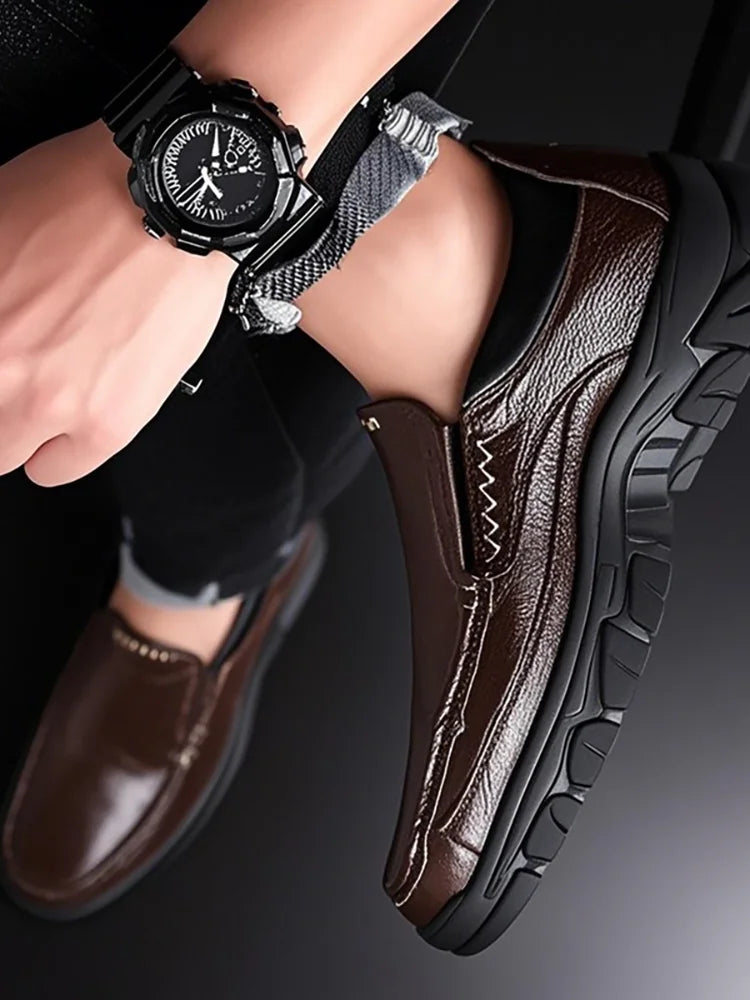 Men's Slip On Casual Loafers, Comfortable Walking Shoes for Men, Lightweight Dress Shoes for Office Driving