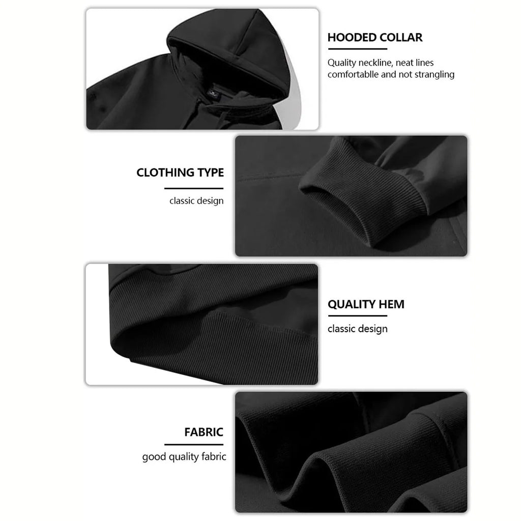 270g Heavyweight Fit Hooded Sweatshirt Comfortable Casual Wear for Men And Women Autumn And Winter Daily Outdoor Travel Top